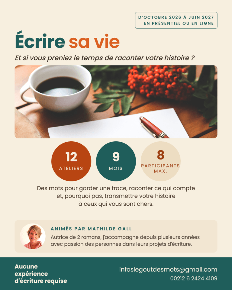 affiche récit de vie
